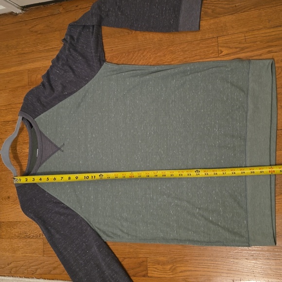 SONOMA BRAND MEN'S BIG AND TALL SOFT CREWNECK GREEN & GRAY SHIRT SIZE LARGE TALL - Picture 9 of 13